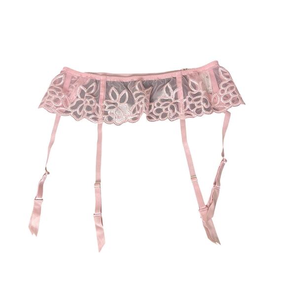 Wacoal Light Pink Lace Garter One Size - Picture 1 of 5